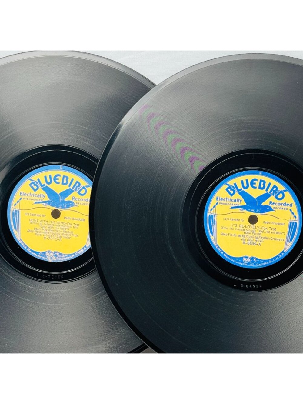 Shep Fields Gone With The Wind / Its De-Lovely 10in 78 RPM Bluebird 2-Pack